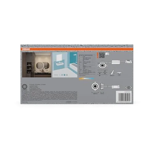 OSRAM ▫️ Lâmpada LED embutível Spot Set DIM IP44 4,9 W Cromo 4