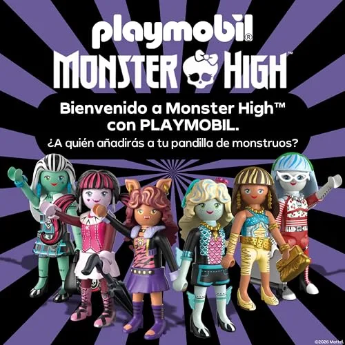 PLAYMOBIL ▫️ Monster High™ | Gabinete da Bloodgood | Conjunto de escritório com a diretora sem cabeça, secretária, relíquias e teias de aranha fosforescentes | para fãs a partir dos 5 anos | 72143 6