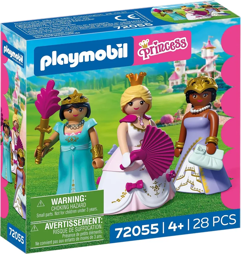 PLAYMOBIL ▫️ Princesas | Três Princesas | 3 Figuras com Roupa e Acessórios | Estimula a criatividade | Brinquedo de princesas para crianças a partir dos 4 anos | 72055