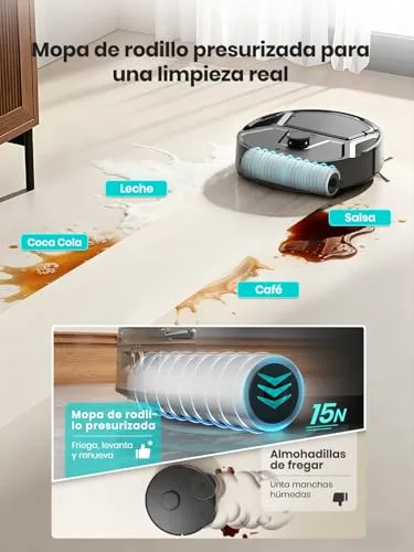 Lefant ▫️ M210 Pro Omni – Aspirador e esfregador de chão robótico para animais de estimação, 20 000 Pa 4