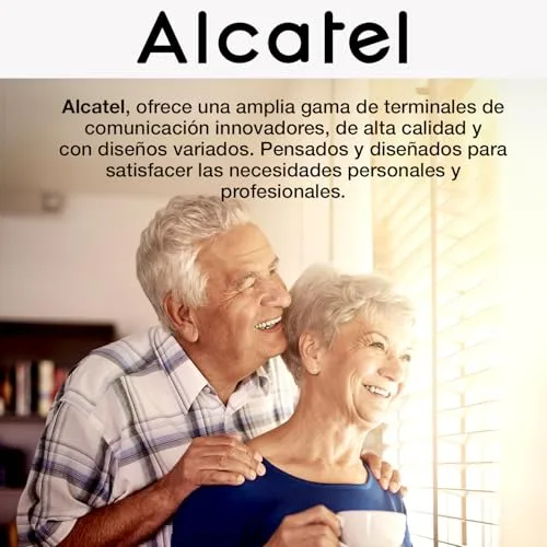 Alcatel ▫️ TMAX 10+ Telefone com fio para idosos - Teclas grandes - Amplificação de áudio - Teclas com imagens - Modo mãos-livres - Indicador luminoso de chamada - Toque alto - Compatível com aparelhos auditivos 6