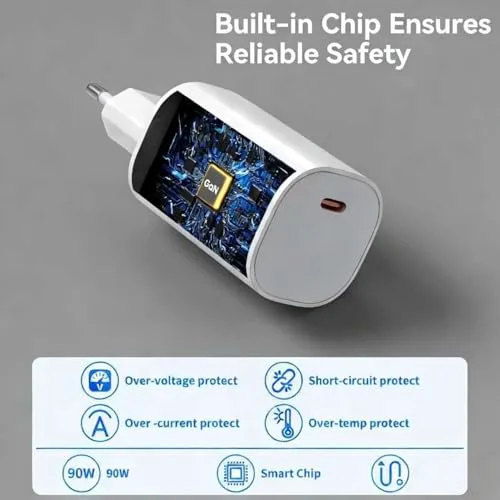 Ruilezyo ▫️ Carregador USB-C de 120 W para Xiaomi 14T Pro, 15T Pro, 15 Ultra, 15T, Poco F8 Pro, X7 Pro, F7 Ultra e F6; adaptador de corrente GaN de 120 W Turbo Hyper Charger para Redmi Note 14 Pro+ e 13✓ 5