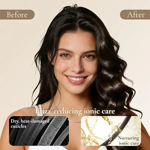 BARBERBOSS ▫️ «tudo em um»: secador de cabelo profissional, rápido, anti-frizz, com tecnologia de iões negativos, volume, modelador de caracóis, ferramenta de penteado de alta velocidade, QR-8820 3