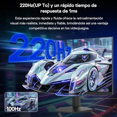 HKC ▫️ Monitor de jogos de 27 polegadas, QHD, IPS, 200 Hz (OC 220 Hz), 1 ms MPRT 4