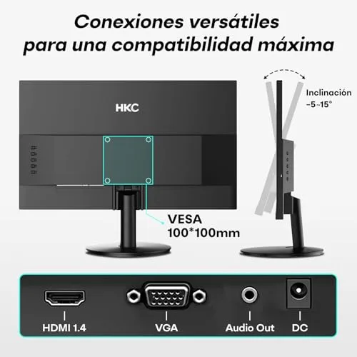 HKC ▫️ Monitor de jogos de 27 polegadas, 144 Hz, painel IPS, 99 % sRGB, Adaptive Sync 4