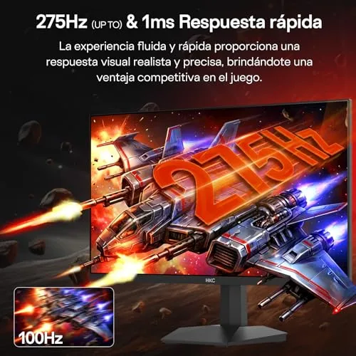 HKC ▫️ Monitor de jogos de 27 polegadas, QHD, Fast IPS, 260 Hz (OC 275 Hz), 1 ms 5
