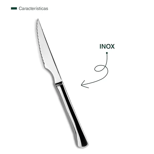 JAY ▫️ Lacor - - 12001001 - Conjunto de 12 facas para carne, Coleção Basic 4