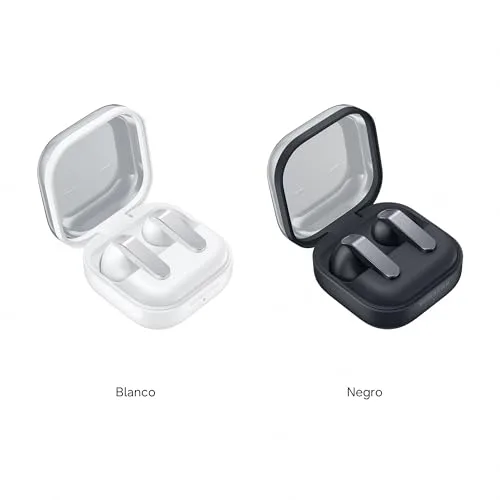 Samsung ▫️ Galaxy Buds4, Auscultadores Bluetooth, Áudio 240 bits/96 kHz, Cancelamento de Ruído Adaptativo, Assistente de Voz com IA, Garantia do Fabricante de 3 Anos + 1 Ano Extra, Preto (Versão Espanhola) 2