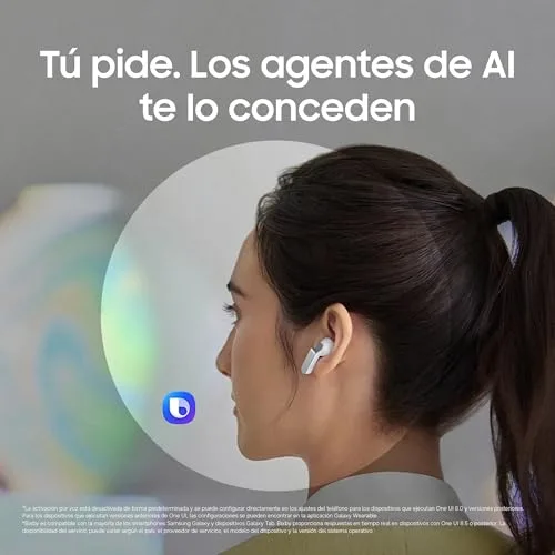 Samsung ▫️ Galaxy Buds4, Auscultadores Bluetooth, Áudio 240 bits/96 kHz, Cancelamento de Ruído Adaptativo, Assistente de Voz com IA, Garantia do Fabricante de 3 Anos + 1 Ano Extra, Preto (Versão Espanhola) 6