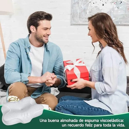 TESQ ▫️ Almofada cervical ergonómica 2 em 1 60 x 40 x 9 cm 6