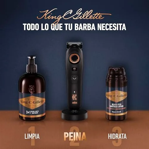 King C. Gillette ▫️ Máquina de barbear para homem Pro Max com 6 acessórios 7
