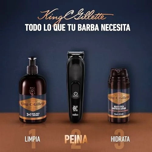 King C. Gillette ▫️ Máquina de barbear para homem com 5 acessórios 7