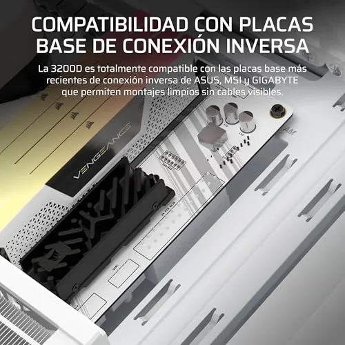 Corsair ▫️ 3200D RS Caixa para PC semitorre – Branco 6
