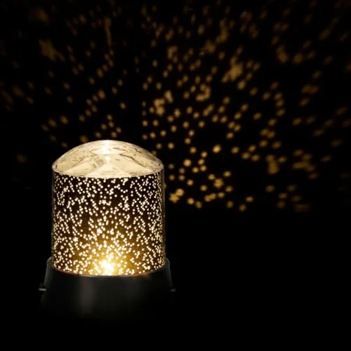Grundig ▫️ Projetor de estrelas com luz noturna – Projetor LED com céu estrelado para quartos de crianças e quartos de dormir – Luz com mudança de cor e luz branca – com cabo USB-C – Funciona com pilhas 2