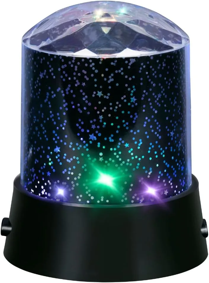 Grundig ▫️ Projetor de estrelas com luz noturna – Projetor LED com céu estrelado para quartos de crianças e quartos de dormir – Luz com mudança de cor e luz branca – com cabo USB-C – Funciona com pilhas