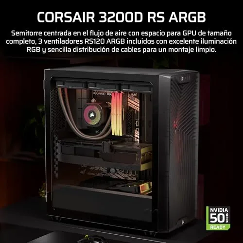 Corsair ▫️ 3200D RS Caixa para PC semitorre ARGB – Fumo 2