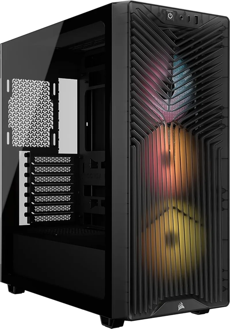 Corsair ▫️ 3200D RS Caixa para PC semitorre ARGB – Fumo