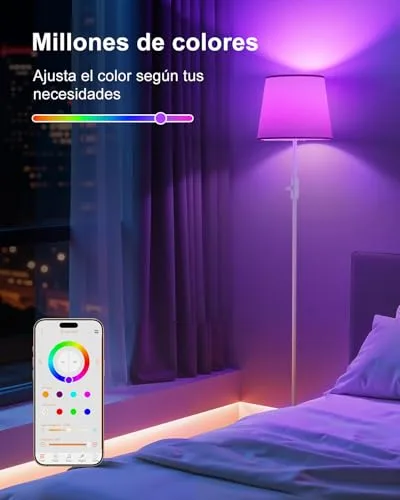 DUSKTEC ▫️ Candeeiro de pé inteligente RGB, com aplicação, compatível com a Alexa 2