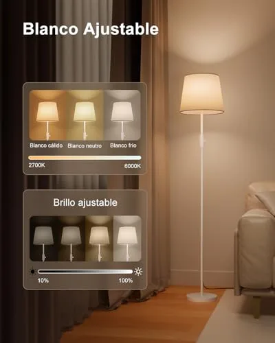 DUSKTEC ▫️ Candeeiro de pé inteligente RGB, com aplicação, compatível com a Alexa 3
