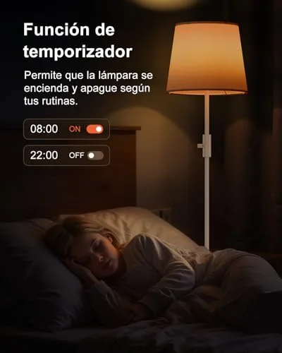 DUSKTEC ▫️ Candeeiro de pé inteligente RGB, com aplicação, compatível com a Alexa 5