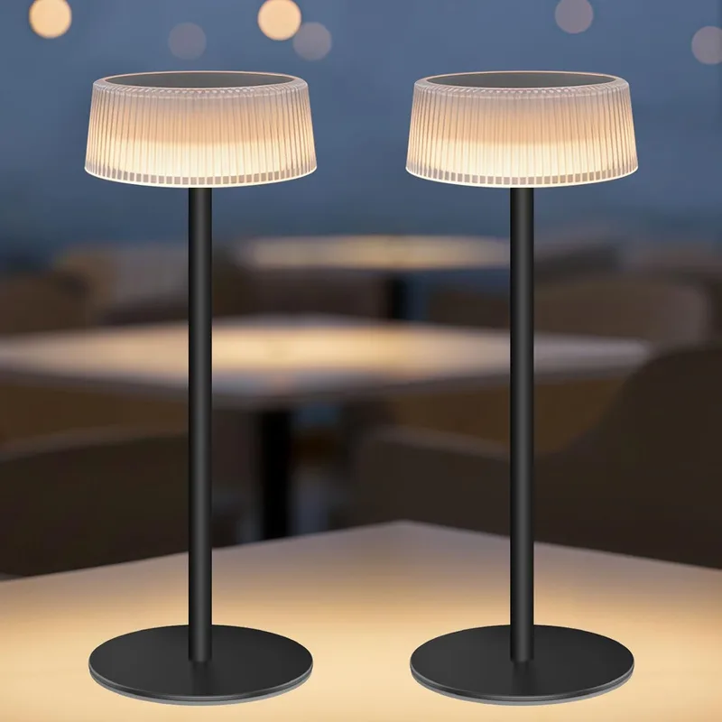 Alinana ▫️ Candeeiro de mesa sem fio, com 3 cores de luz reguláveis, para mesa de exterior