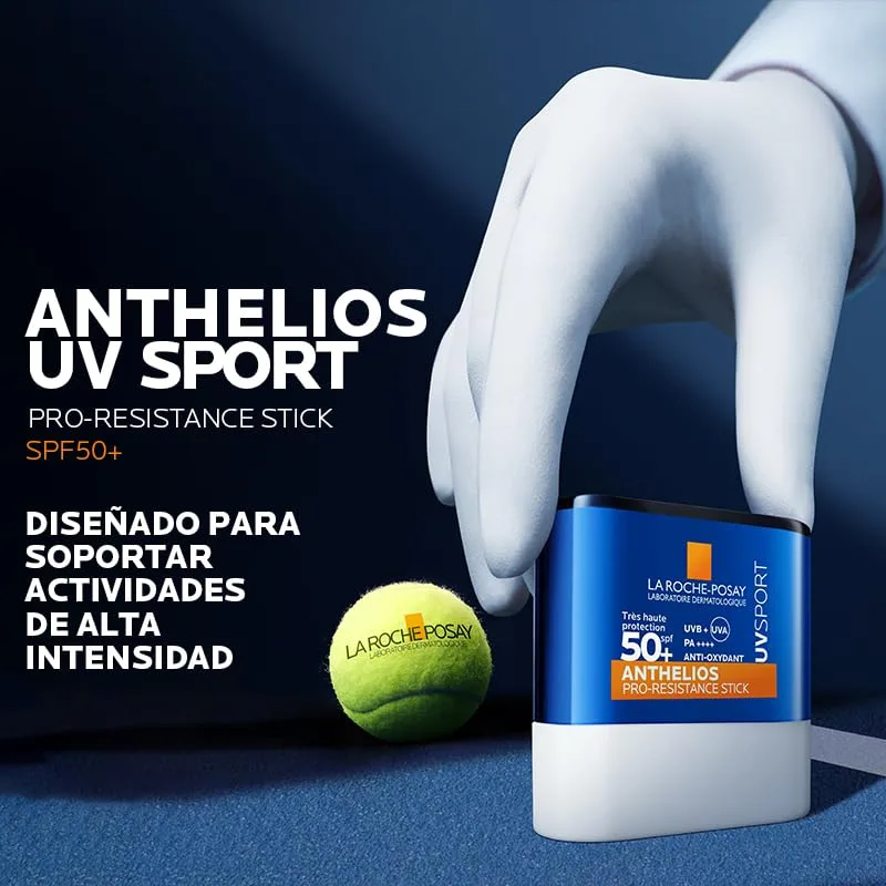 La Roche-Posay ▫️ Anthelios UVSPORT pro-Resistance Stick FPS 50+, 10 ml | Concebido para atividades de alta intensidade; resiste ao suor durante 120 minutos e protege contra os raios UV. 4