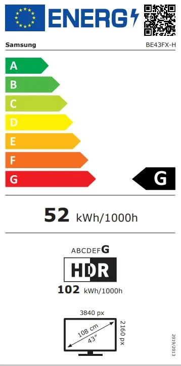 Samsung ▫️ Business TV Profissional de sinalização UHD de 43" 6