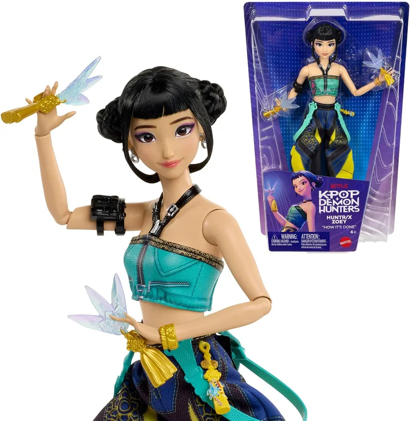 Mattel ▫️ KPOP Demon Hunters HUNTR/X Zoey Boneca de Moda