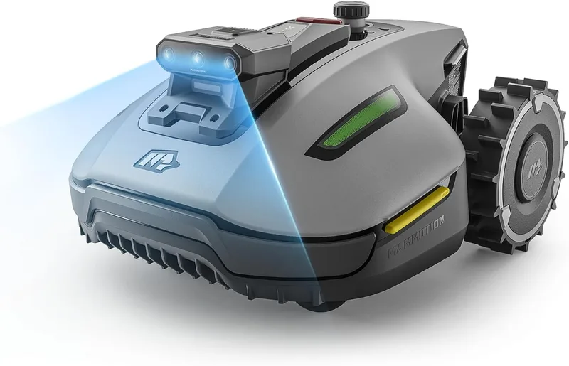 Mammotion ▫️ YUKA Mini 2 500 Perímetro de cortador de robôs sem fio, sem perda de sinal, sem RTK, AI Vision Tri-CAM, DropMow, declives de até 45%, até 500 ㎡, mapeamento automático de várias zonas