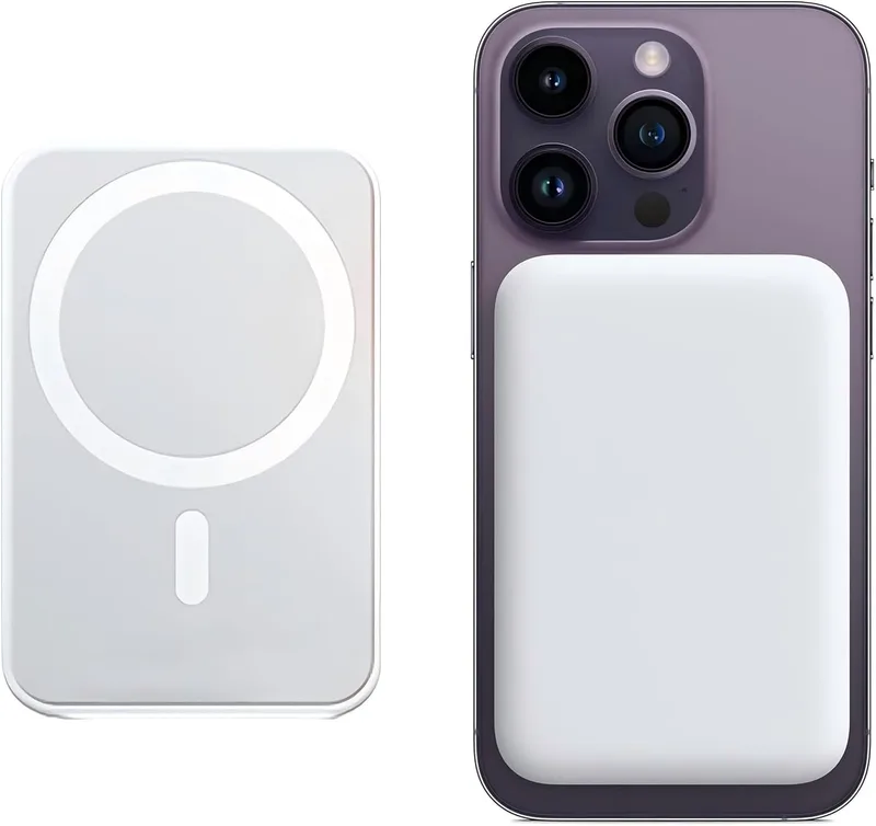 Karlayer ▫️ Bateria externa para MagSafe, bateria externa magnética sem fios de 10 000 mAh com função de carregamento rápido, bateria externa portátil sem fios com USB-C para a série iPhone 12, 13, 14, 15, 16 e 17