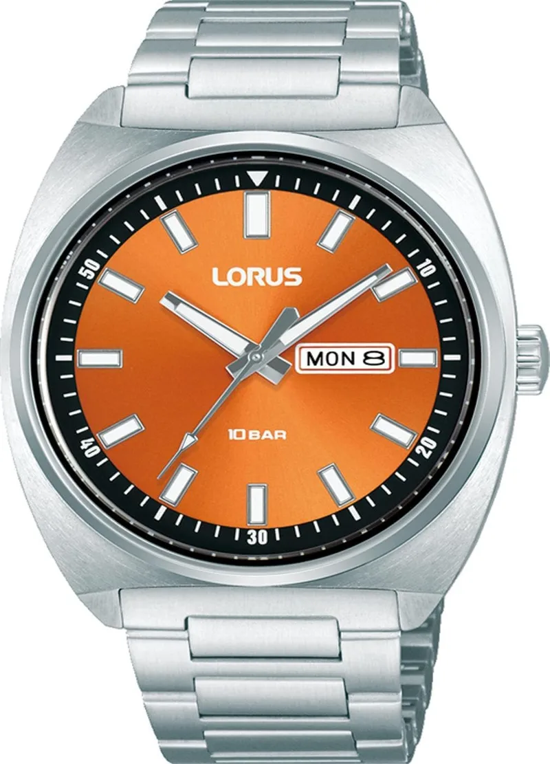 Lorus ▫️ Relógio desportivo para mulher, aço inoxidável, prateado