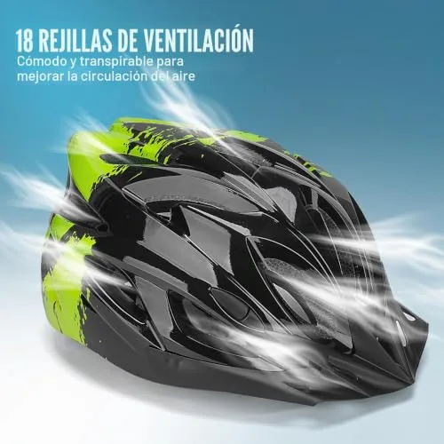 Moplasz ▫️ Capacete de bicicleta para adulto, capacete de ciclismo com luz ajustável, 57-62 cm 5