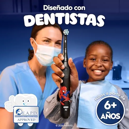 Oral-B ▫️ Escova de dentes elétrica iO Kids Marvel Spider-Man, para crianças a partir dos 6 anos 4