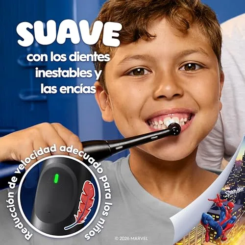 Oral-B ▫️ Escova de dentes elétrica iO Kids Marvel Spider-Man, para crianças a partir dos 6 anos 6