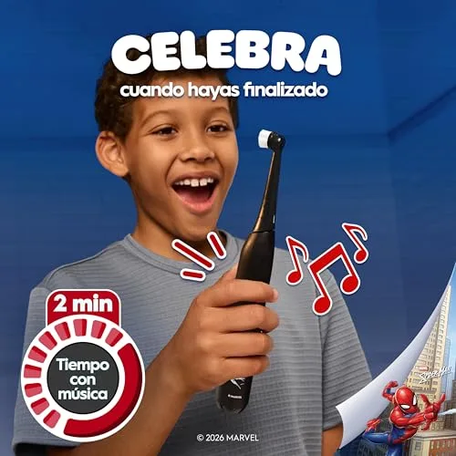 Oral-B ▫️ Escova de dentes elétrica iO Kids Marvel Spider-Man, para crianças a partir dos 6 anos 7