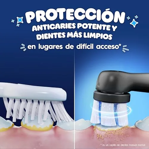 Oral-B ▫️ iO Kids Marvel Spiderman - Cabeças de escova para crianças a partir dos 6 anos, embalagem de 8 2