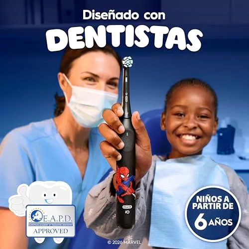 Oral-B ▫️ iO Kids Marvel Spiderman - Cabeças de escova para crianças a partir dos 6 anos, embalagem de 8 6