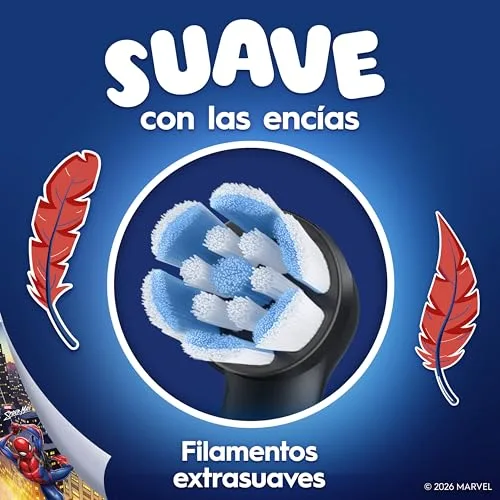 Oral-B ▫️ iO Kids Marvel Spiderman - Cabeças de escova para crianças a partir dos 6 anos, embalagem de 8 7