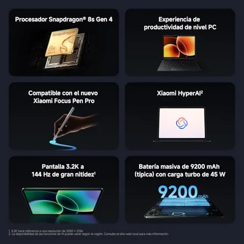 Xiaomi ▫️ Tablet Pad 8 de 11,2 polegadas, 8 + 128 GB, Snapdragon® 8s Gen 4 - Azul 3