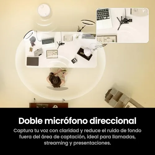 Insta360 ▫️ Link 2C Pro Pacote Get-Set – Webcam 4K para PC/Mac com sensor de 1/1,3”, desempenho em condições de pouca luz, enquadramento automático, HDR e microfones com cancelamento de ruído, compatível com plataformas de vídeo 3