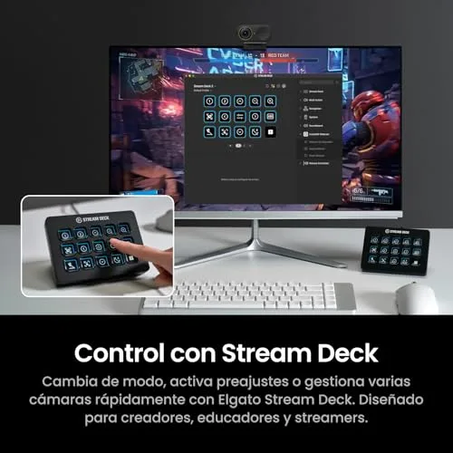 Insta360 ▫️ Link 2C Pro Pacote Get-Set – Webcam 4K para PC/Mac com sensor de 1/1,3”, desempenho em condições de pouca luz, enquadramento automático, HDR e microfones com cancelamento de ruído, compatível com plataformas de vídeo 6