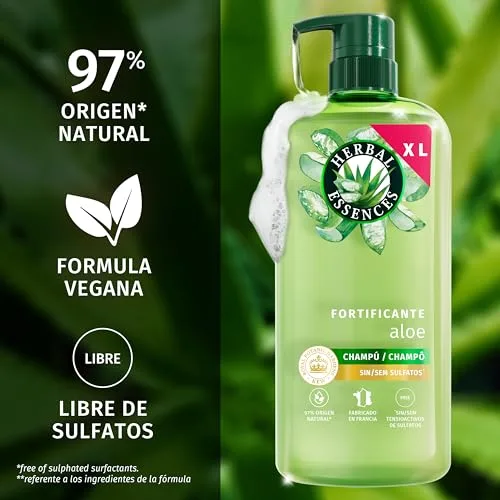 Herbal Essences ▫️ Aloe Champô Sem Sulfatos, Fortificante, 650 ml 5