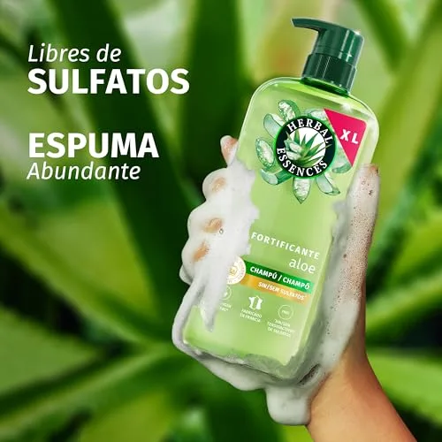 Herbal Essences ▫️ Aloe Champô Sem Sulfatos, Fortificante, 650 ml 7
