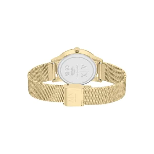 Armani Exchange ▫️ Relógio para mulher, movimento de quartzo com três ponteiros e caixa de 36 mm com bracelete em pele 5
