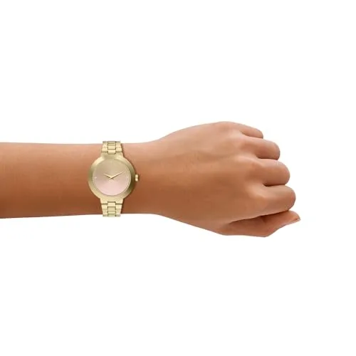 Armani Exchange ▫️ Relógio para mulher, movimento de quartzo com dois ponteiros e caixa de 36 mm com bracelete em aço inoxidável ou couro 2