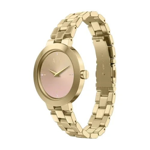 Armani Exchange ▫️ Relógio para mulher, movimento de quartzo com dois ponteiros e caixa de 36 mm com bracelete em aço inoxidável ou couro 3