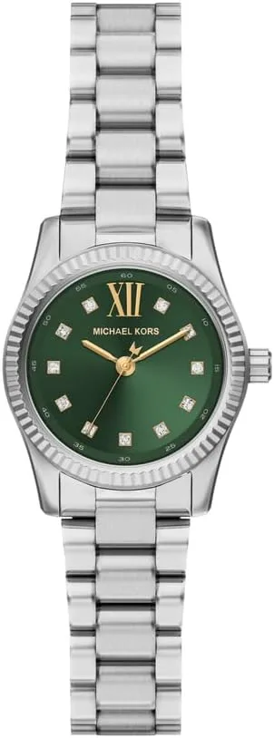 Michael Kors ▫️ Lexington MK7580 - Relógio de 26 mm em aço inoxidável prateado para mulher