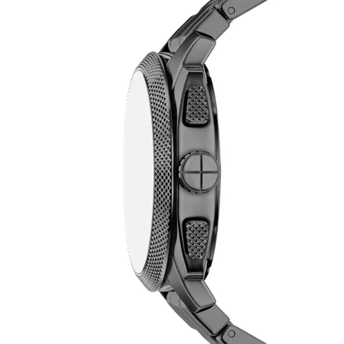 Fossil ▫️ Relógio New Machine para homem, movimento cronógrafo de quartzo de 44 mm com bracelete em aço inoxidável ou couro 4