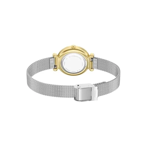 Fossil ▫️ Carlie - Relógio para mulher, mecanismo de quartzo dourado com três ponteiros e bracelete em aço inoxidável 5