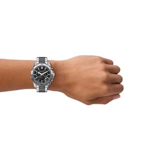 Armani Exchange ▫️ Relógio para homem, movimento cronógrafo de quartzo e caixa de 44 mm com bracelete em poliuretano 2
